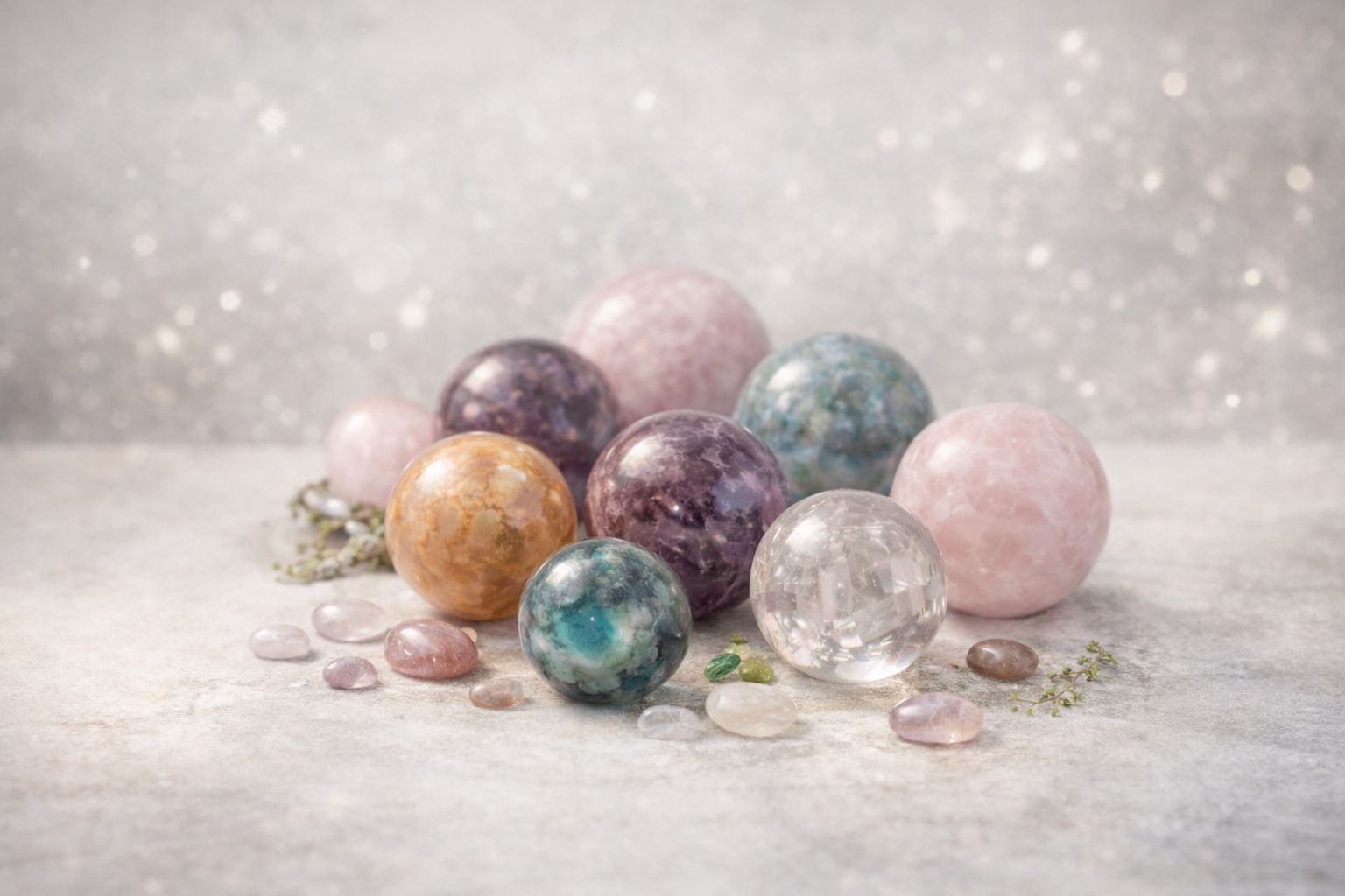  Descubre la energía de las esferas de minerales: equilibrio, armonía y flujo energético. Ideales para meditación, decoración y bienestar emocional