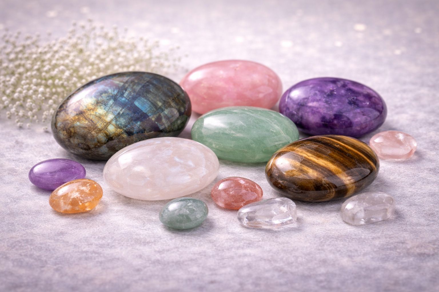 palmstones y cantos rodados de gran calidad ideal para terapias, chakras 