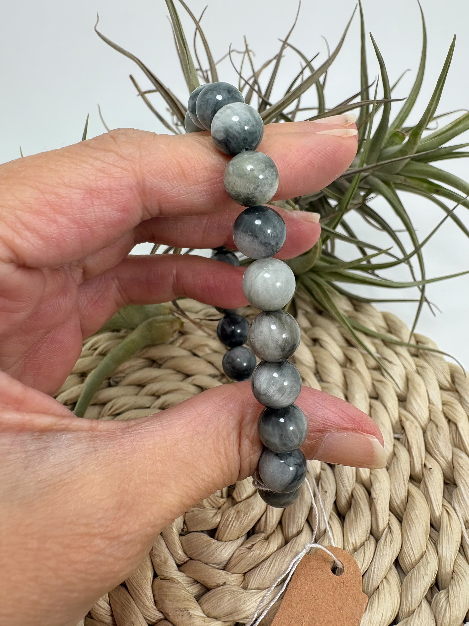 Pulsera de ojo de gato natural