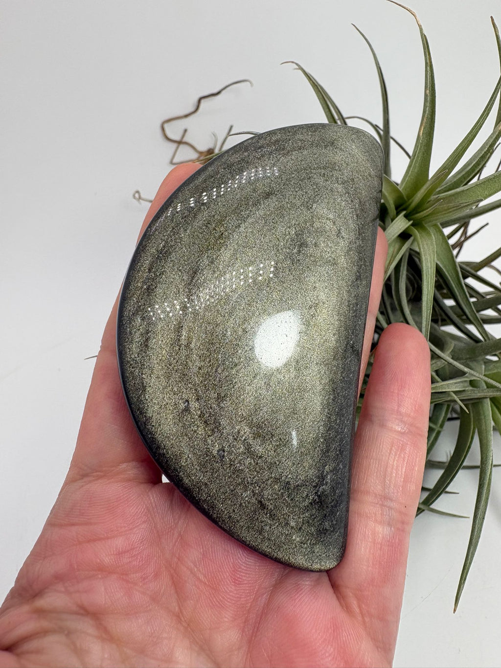 Obsidiana dorada pulida