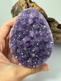 Drusa de amatista natural - cristales violetas brillantes