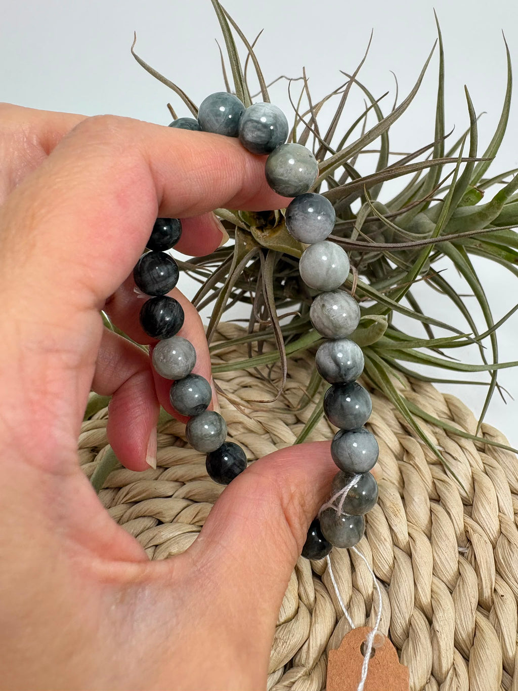 Pulsera de ojo de gato natural