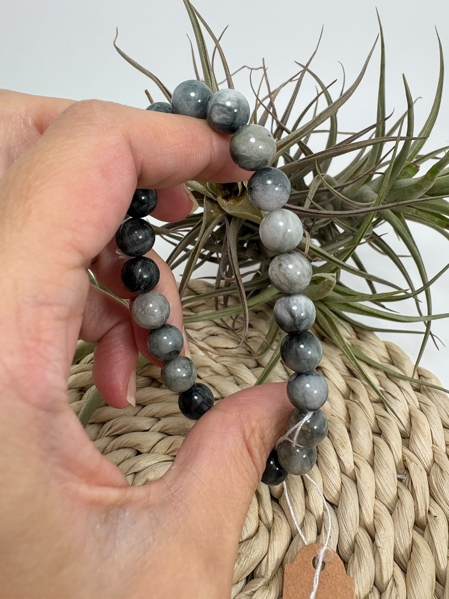 Pulsera de ojo de gato natural