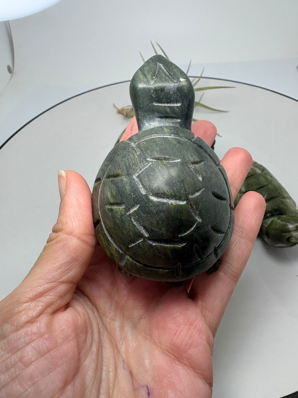 Tortugas talladas en jade nefrita - foto 7