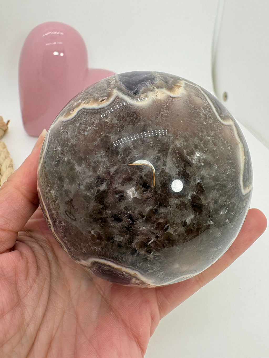 Esfera de amatista africana enhidro