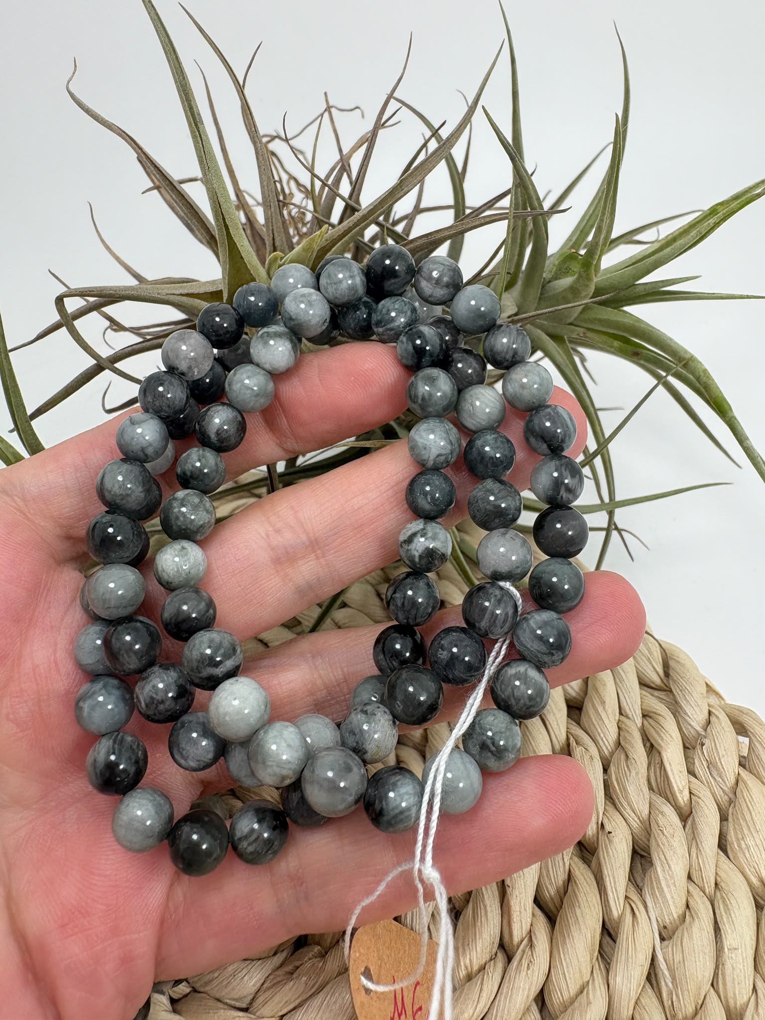 Pulsera de ojo de gato natural