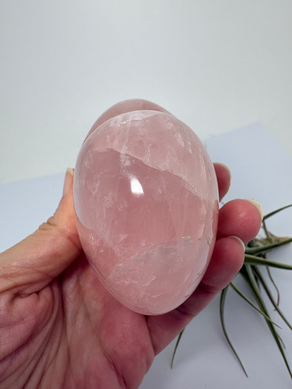 Corazón de cuarzo rosa de Madagascar - foto 3
