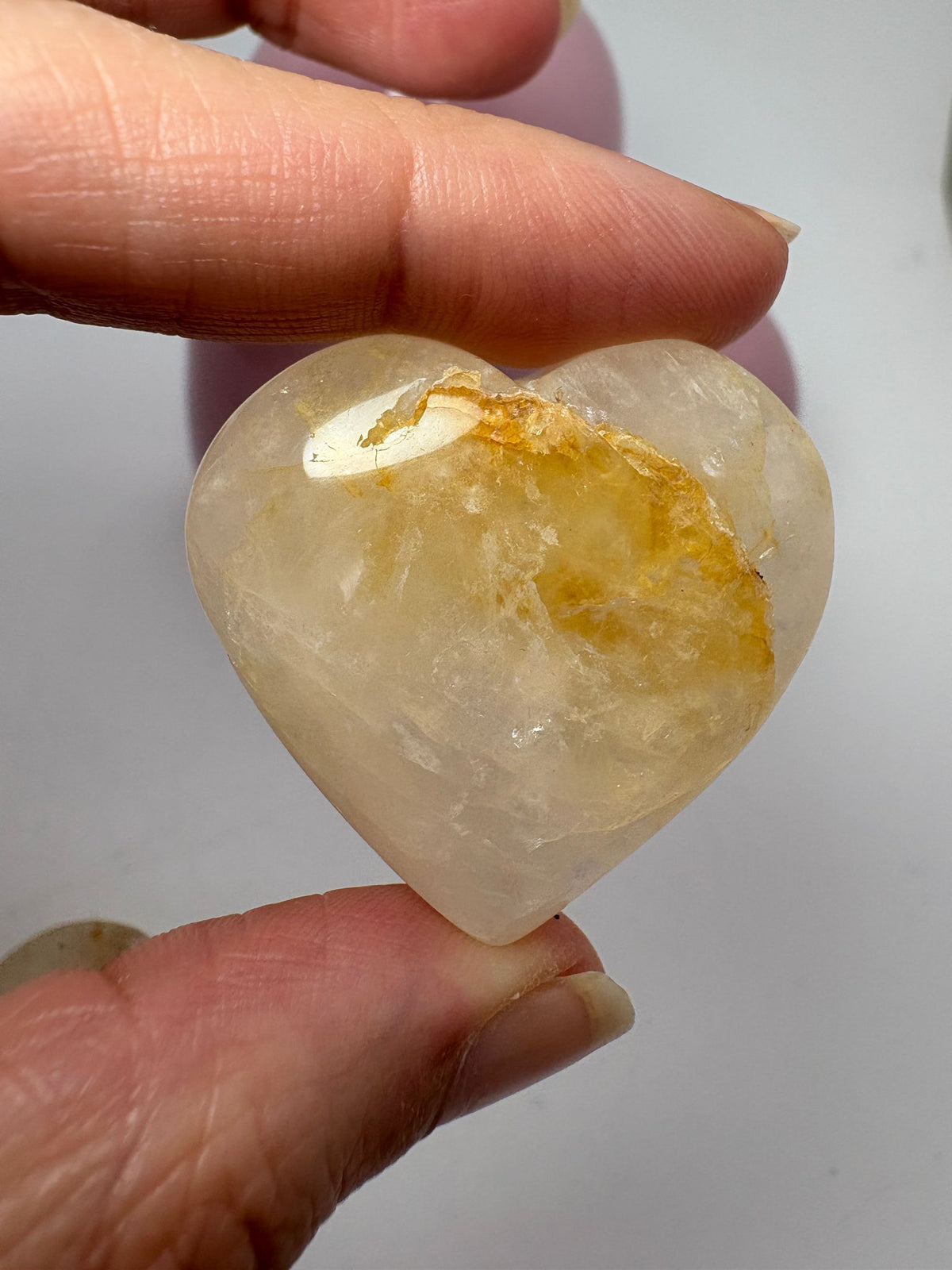 Corazón de cuarzo sanador