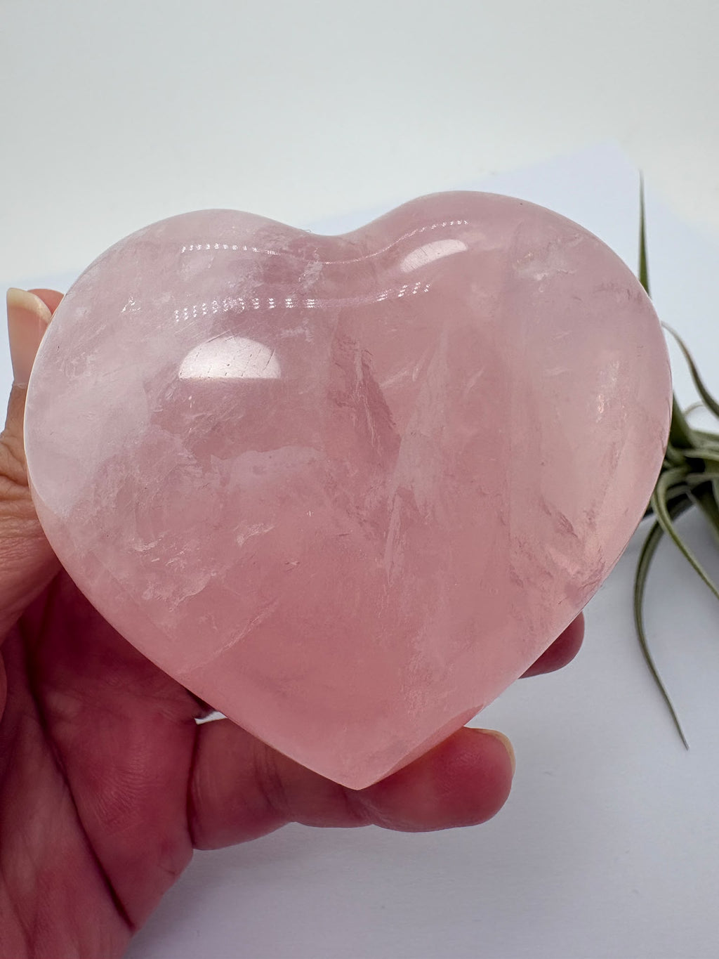 Corazón de cuarzo rosa de Madagascar - foto 3