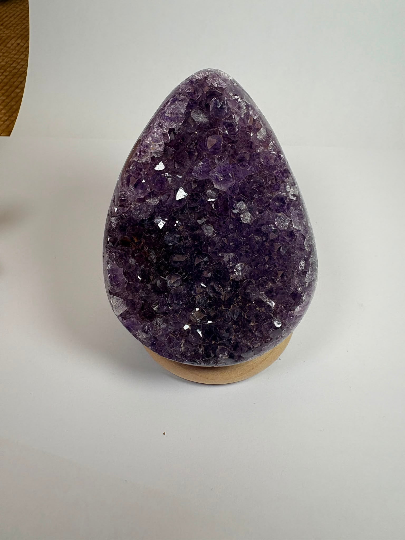 Drusa de amatista natural - cristales violetas brillantes