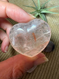 Corazón de cuarzo hematoide
