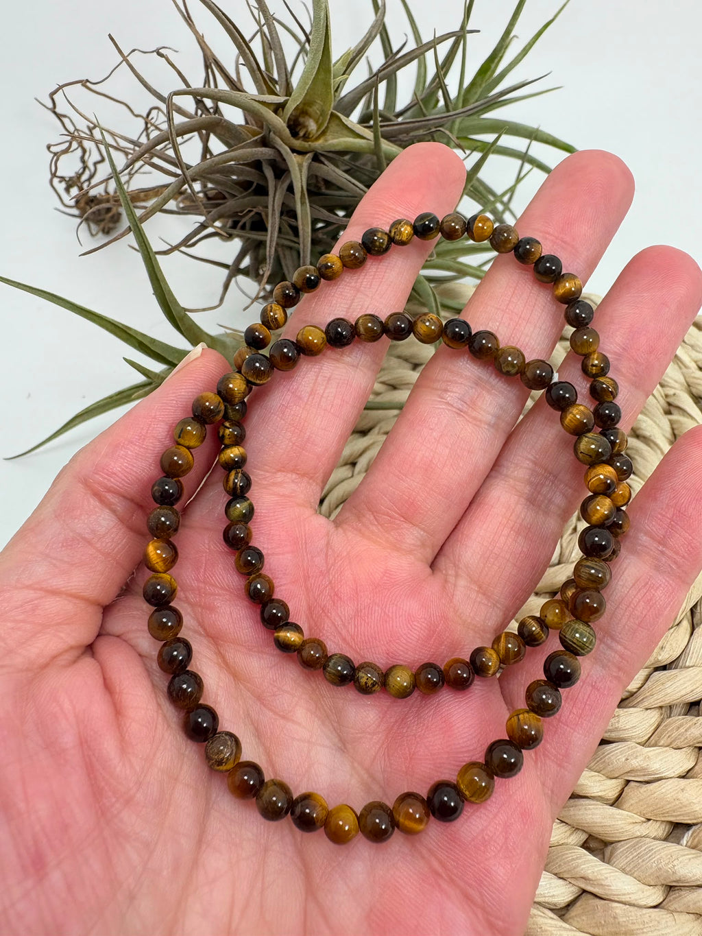 Pulsera ojo de tigre 4mm
