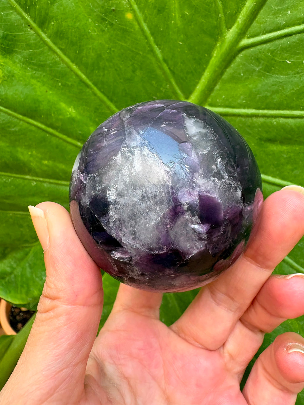 Esfera mica lepidolita