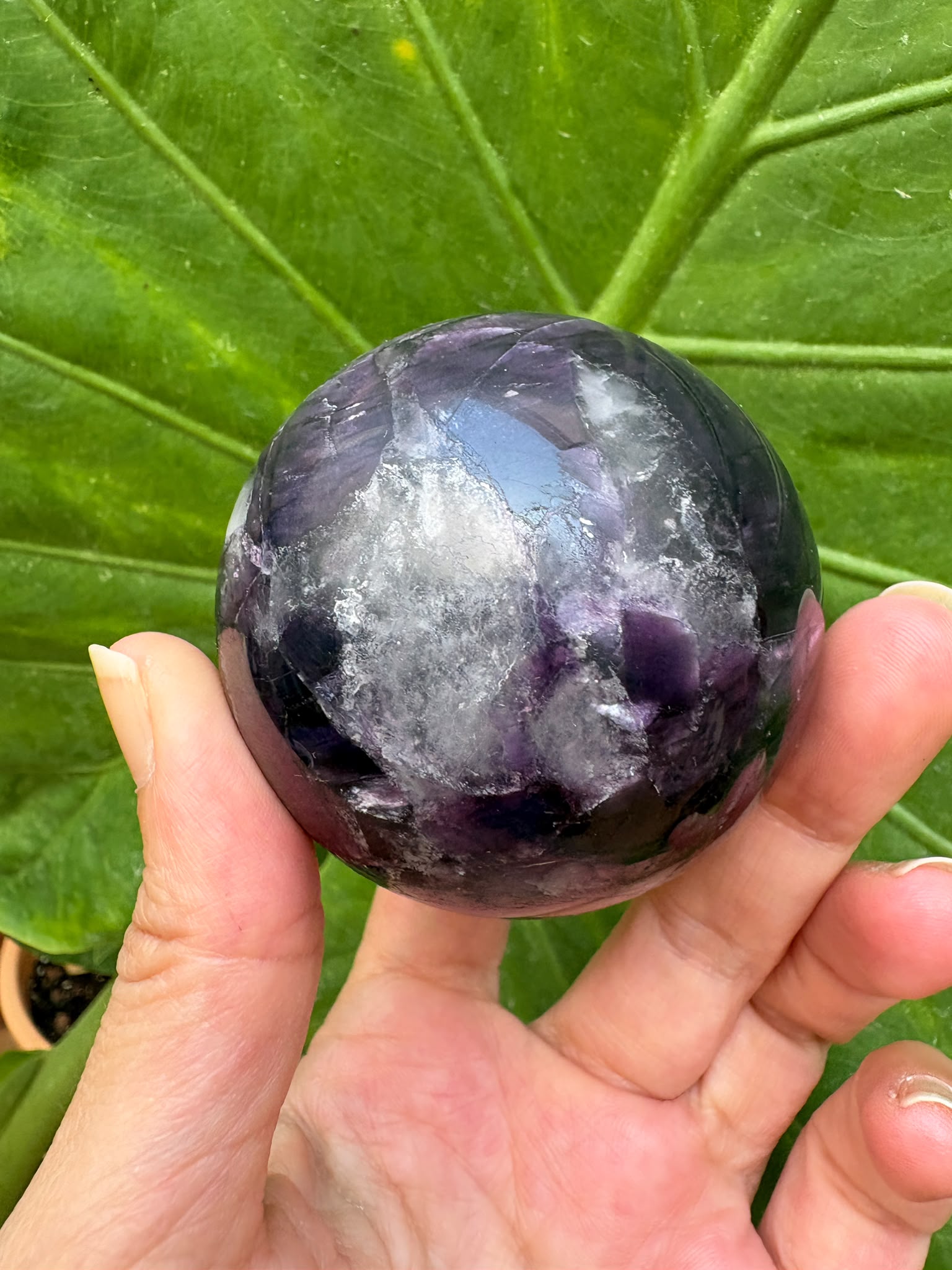 Esfera mica lepidolita