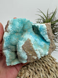 Aragonito azul de Pakistan, mineral de colección