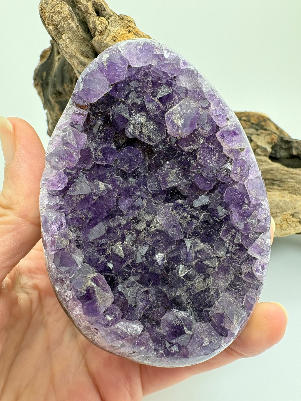 Drusa de amatista natural - cristales violetas brillantes - foto 4