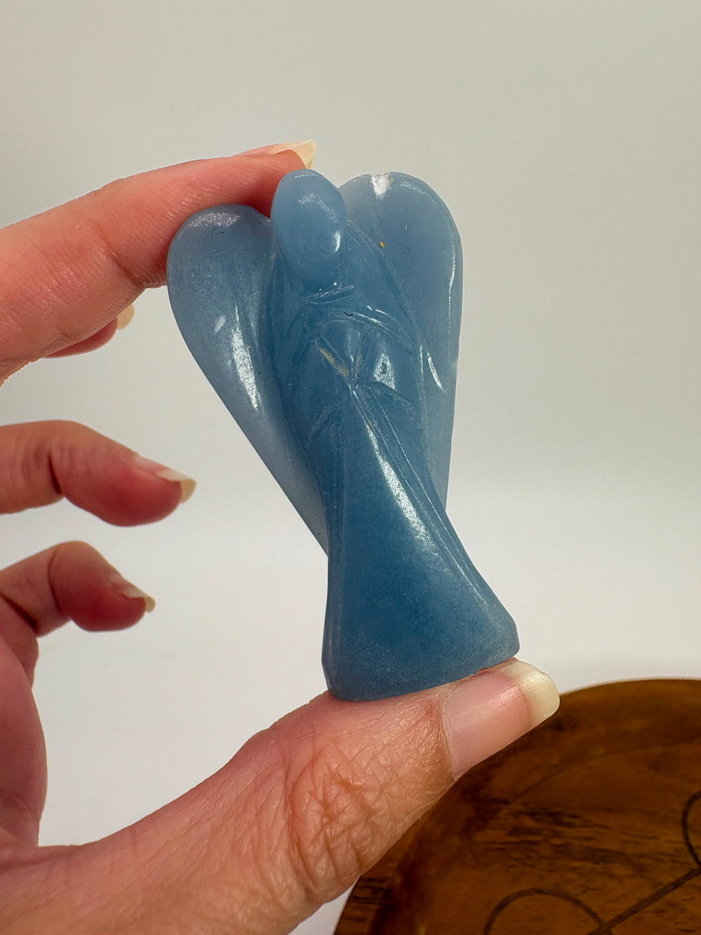 Ángel de Angelita Natural – Figura Tallada