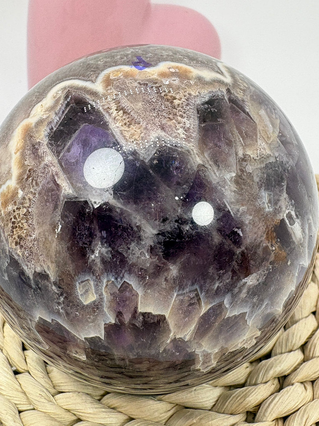 Esfera de amatista africana enhidro