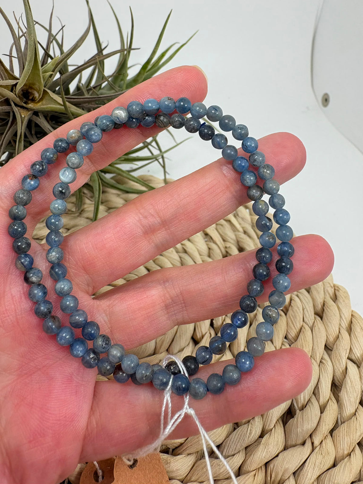 Pulsera de cianita azul 4mm