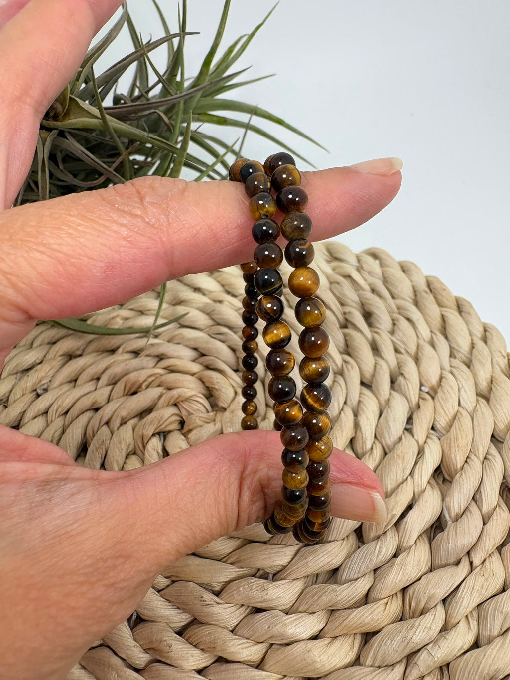 Pulsera ojo de tigre 4mm