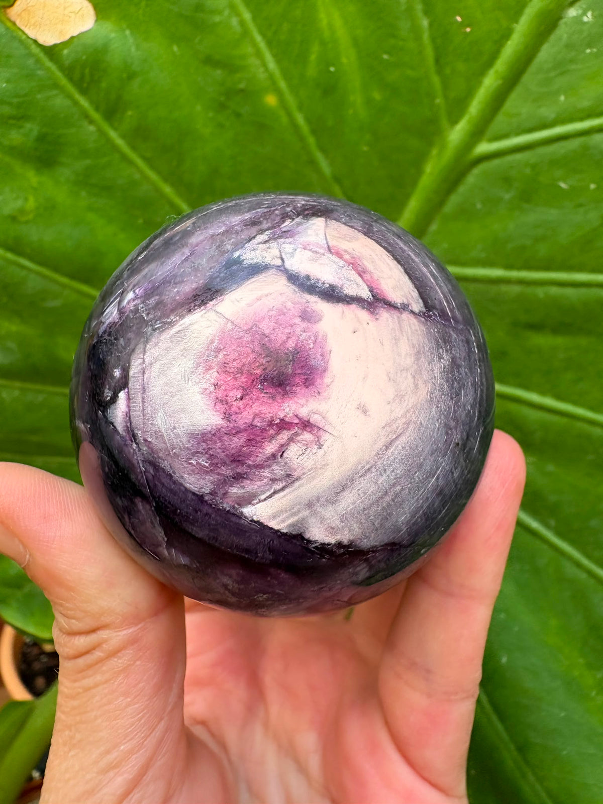 Esfera mica lepidolita