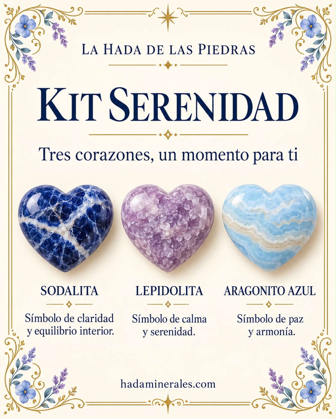 Kit Serenidad · Tres corazones, un momento para ti 💙💜 - foto 2