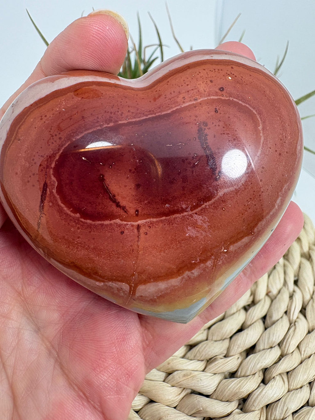 Corazones de jaspe policromo