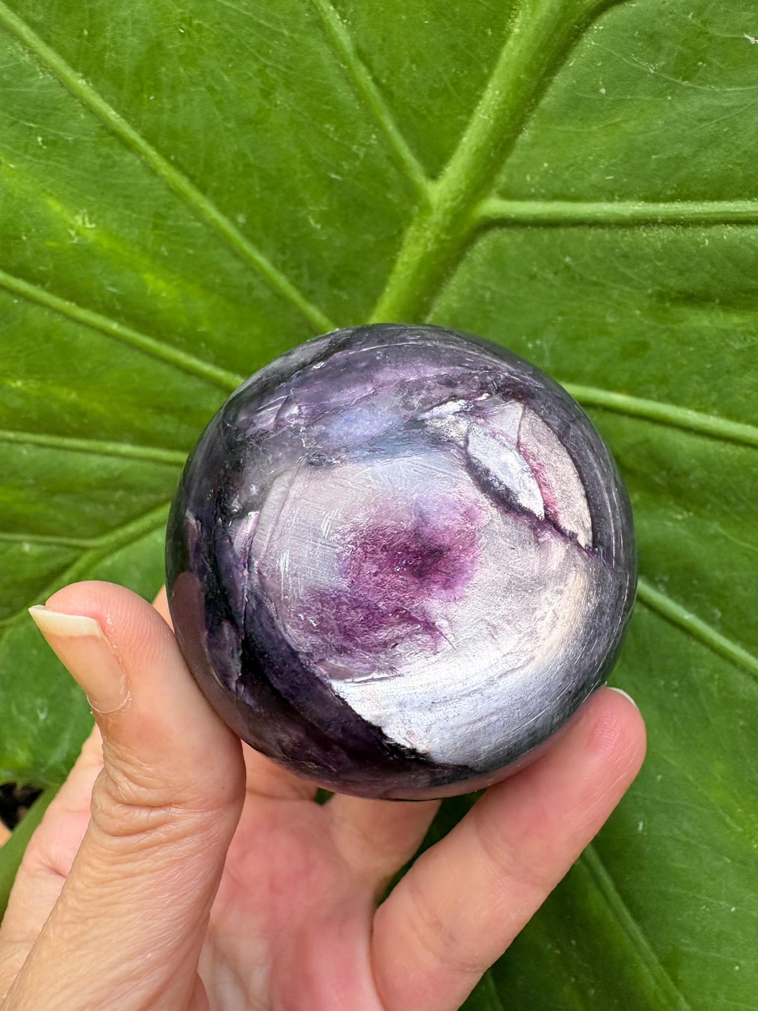 Esfera mica lepidolita