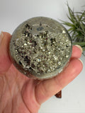Esfera de pirita natural  – piedra de abundancia
