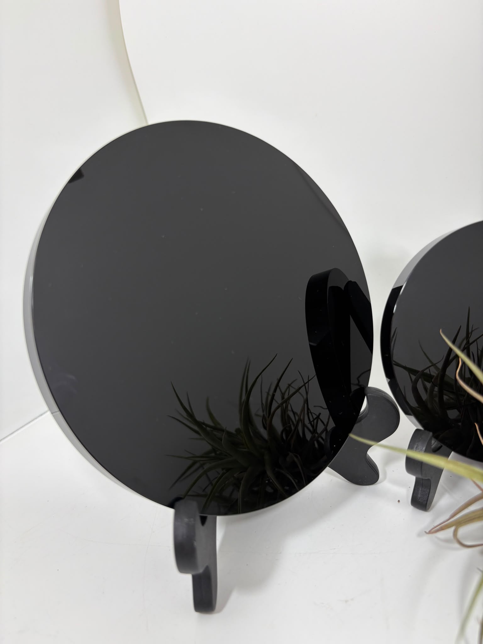 Espejo de obsidiana negra de México gran calidad