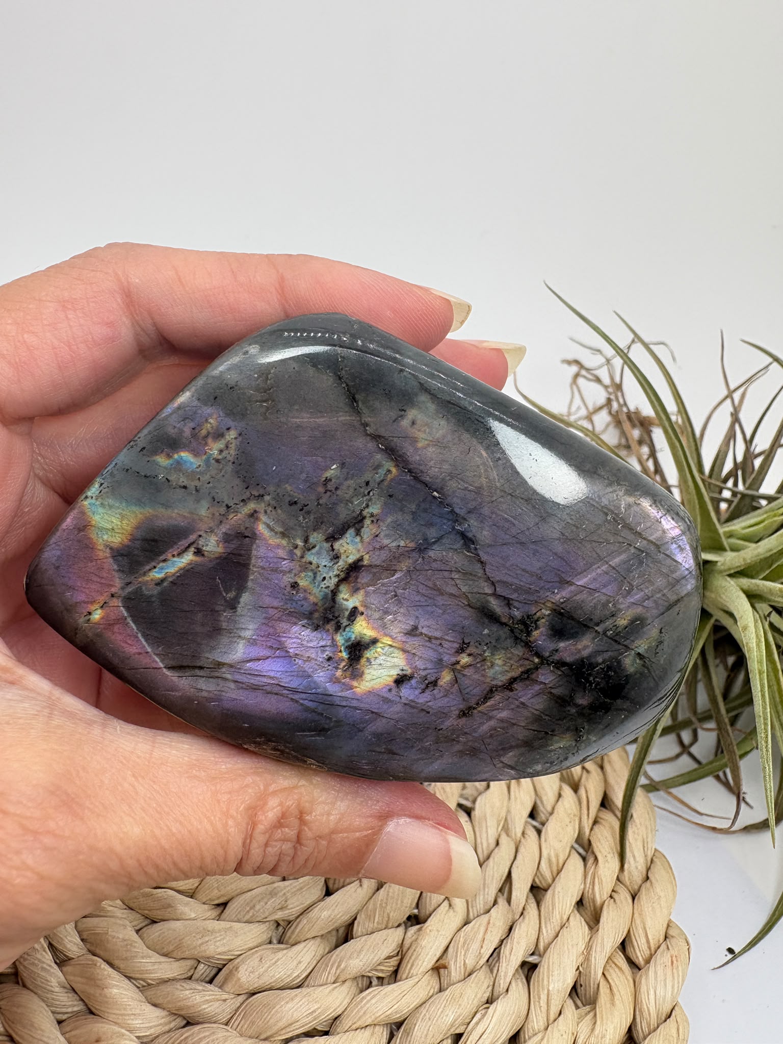 Labradorita morada de Madagascar