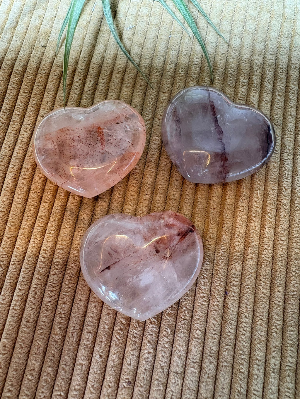 Corazón de cuarzo hematoide