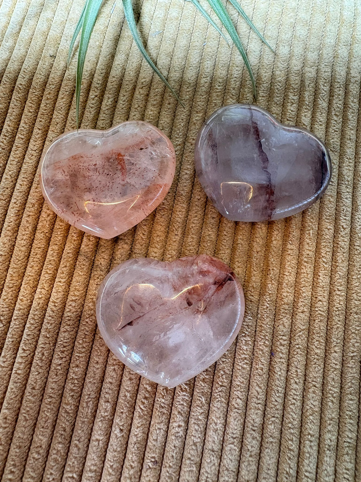 Corazón de cuarzo hematoide