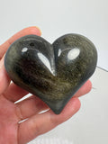 Corazon de obsidiana dorada de México - foto 2