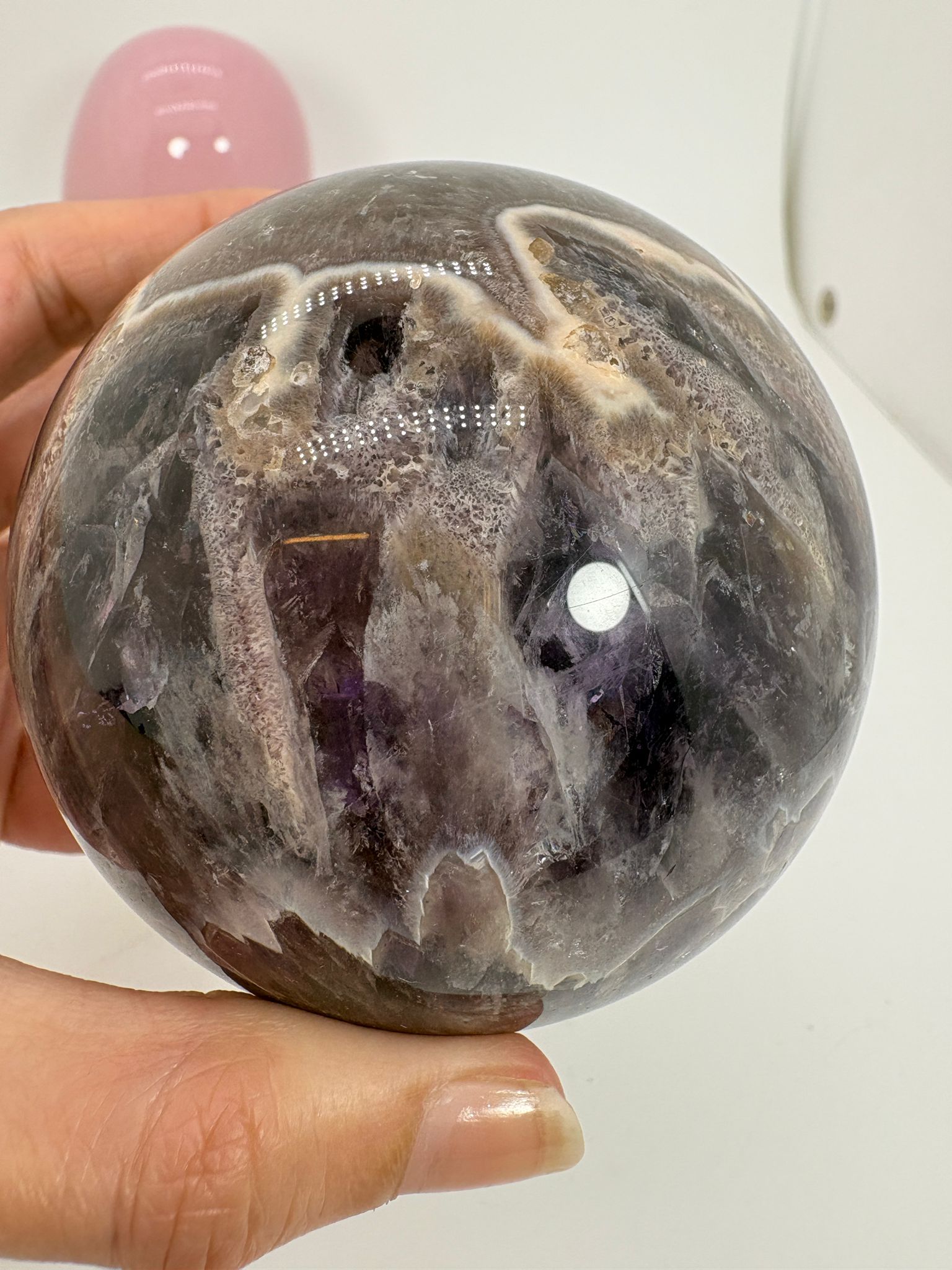 Esfera de amatista africana enhidro