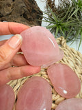 Canto plano de cuarzo rosa natural - Piedra del amor y la armonía