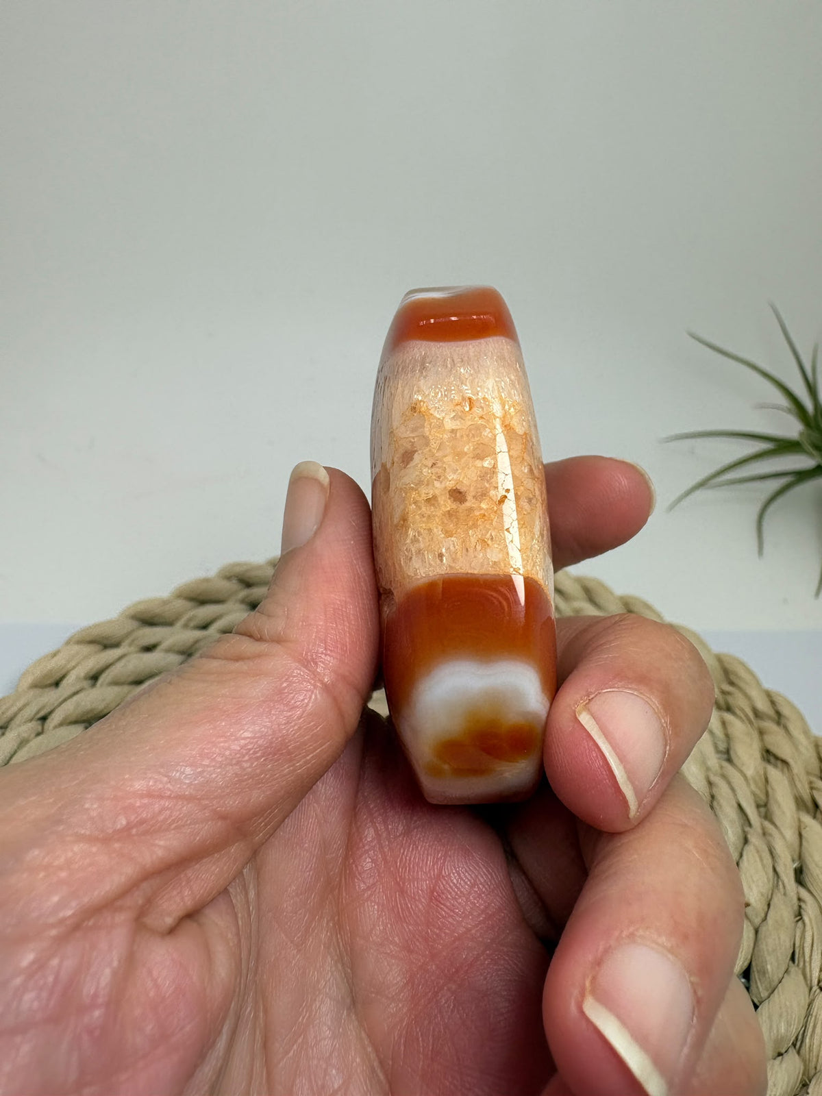 Palmstone de ágata cornalina pulida - foto 3