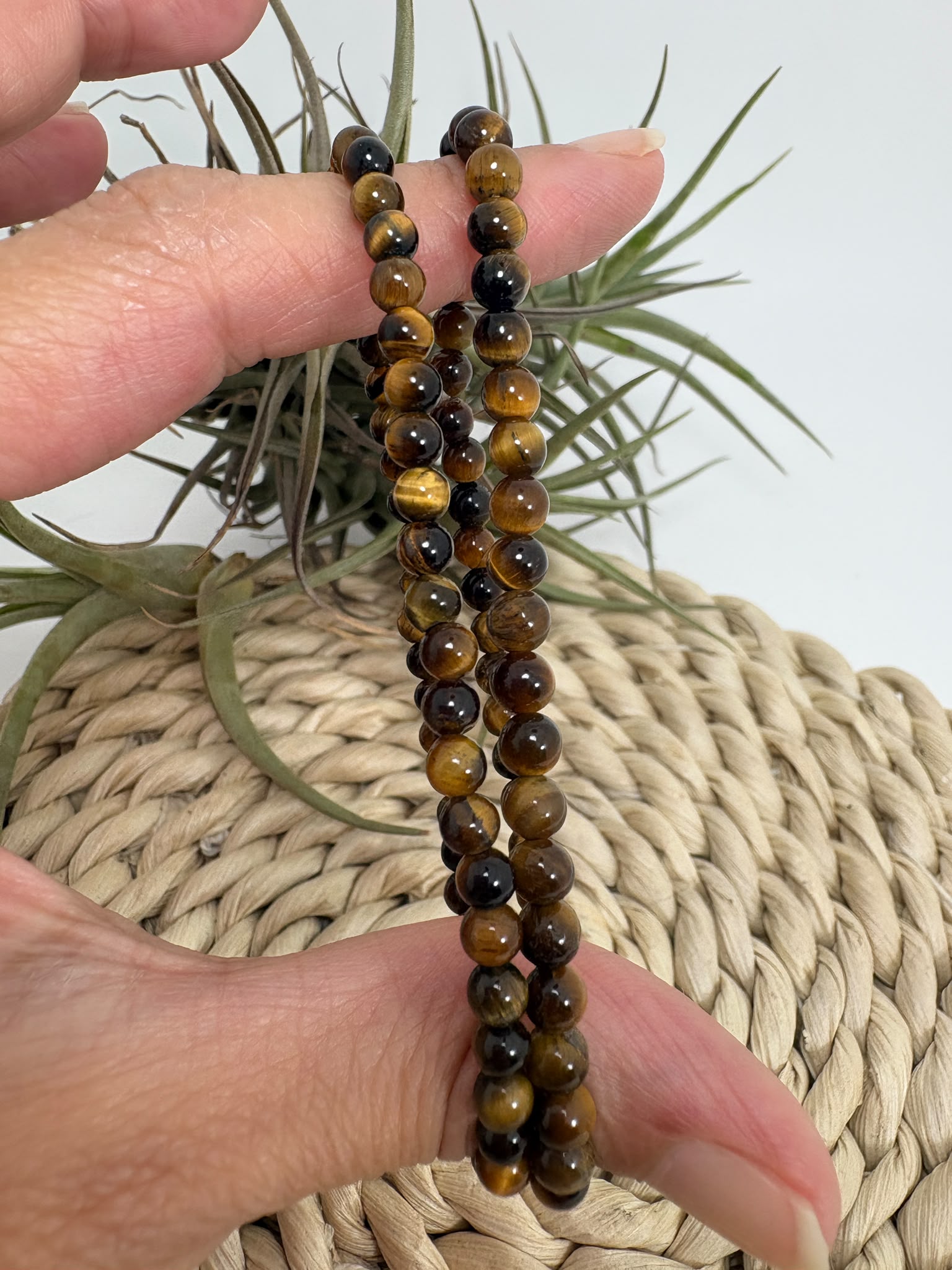 Pulsera ojo de tigre 4mm