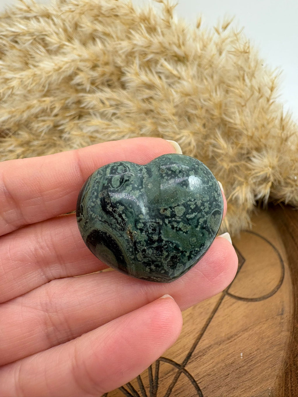 Corazón de jaspe kambaba piedra de dragón