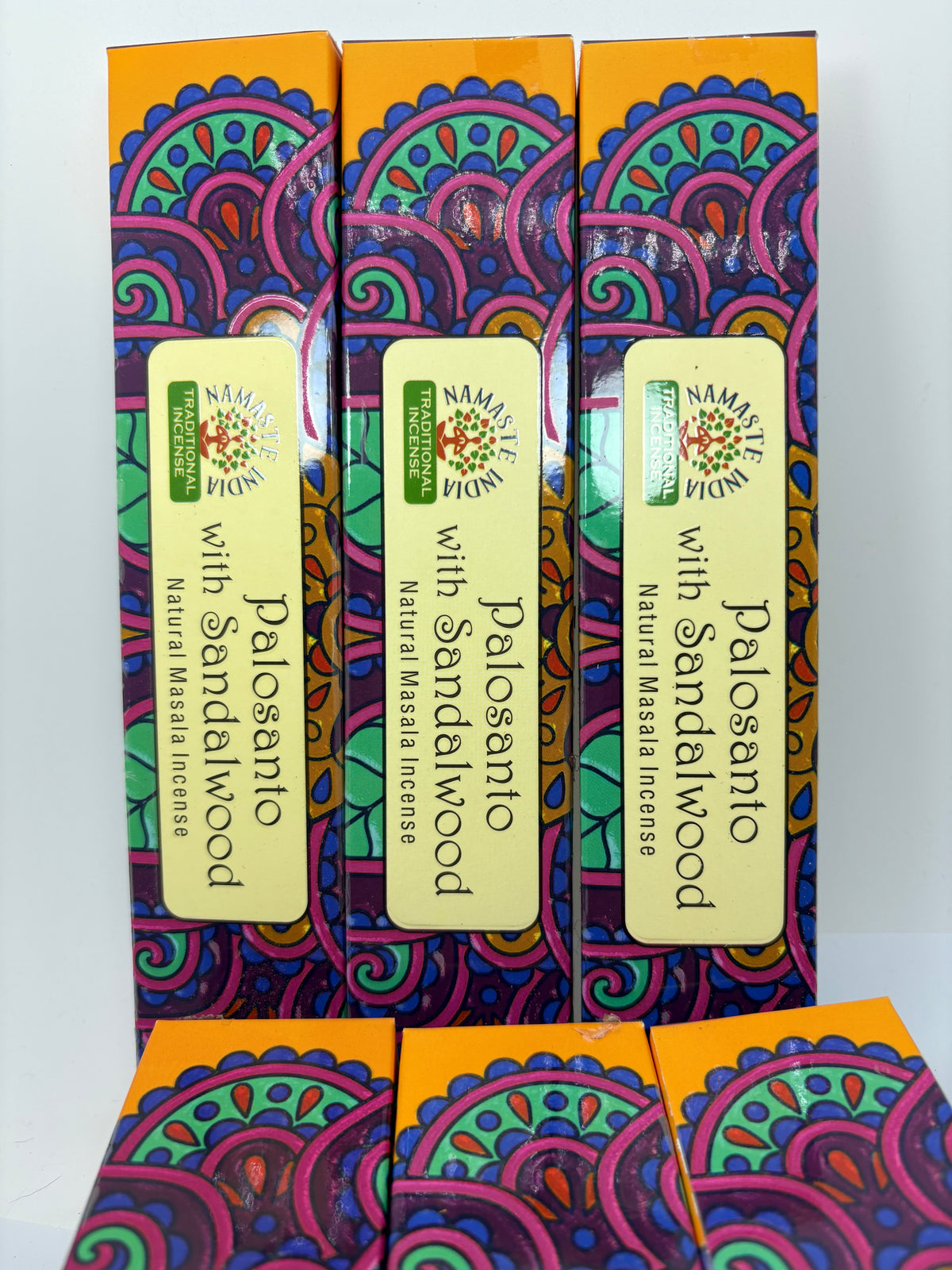 Incienso de Palo Santo y Sándalo Namaste India · 15 g