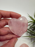 Corazón de Cuarzo Rosa Natural Pulido Pequeño Piedra del Amor Incondicional Cristal para Regalo Espiritual Decoración y Meditación Mineral Natural