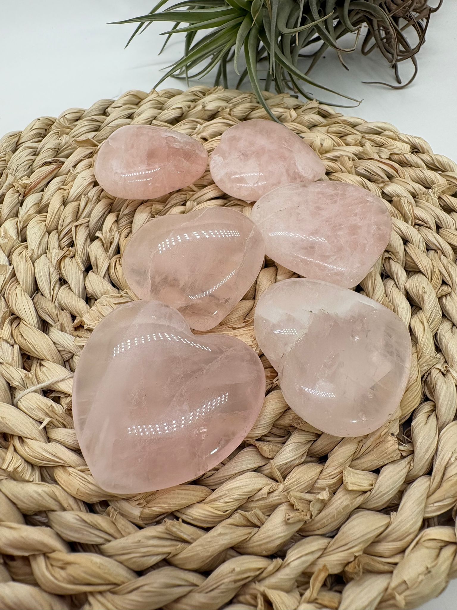 Corazón de Cuarzo Rosa Natural Pulido Pequeño Piedra del Amor Incondicional Cristal para Regalo Espiritual Decoración y Meditación Mineral Natural
