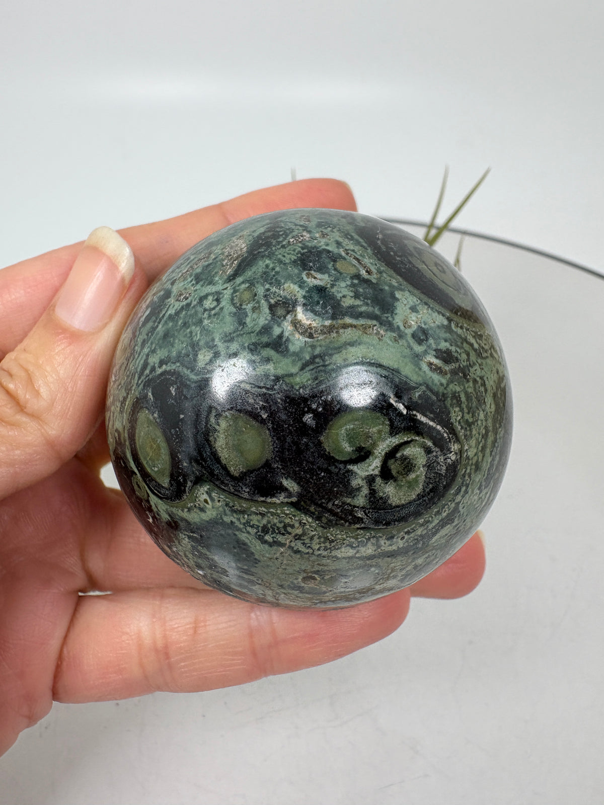 Esfera de jaspe kambaba de Madagascar - foto 4