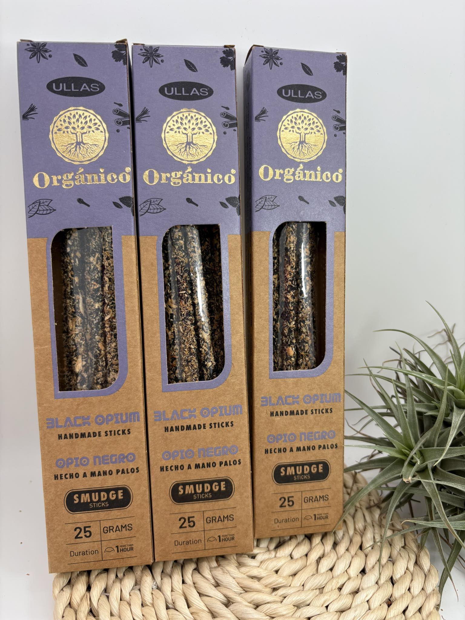 Incienso natural opio negro ullas