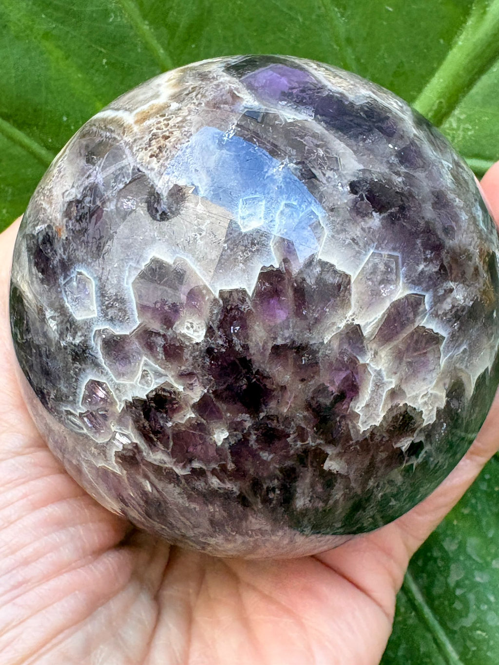 Esfera de amatista africana enhidro