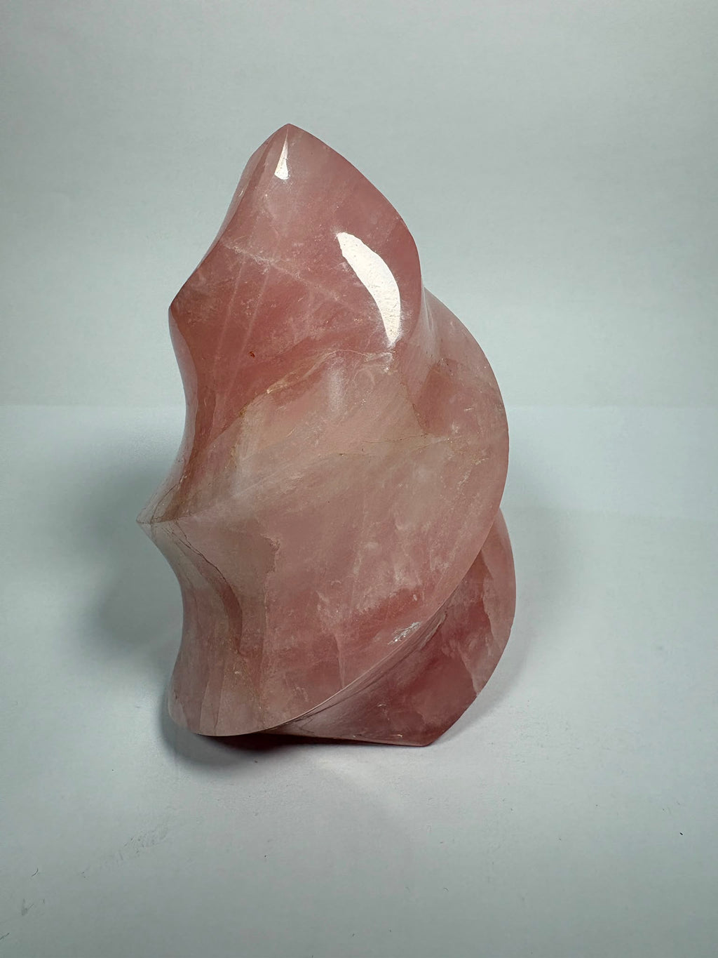 Llama de Cuarzo Rosa Natural de Alta Calidad