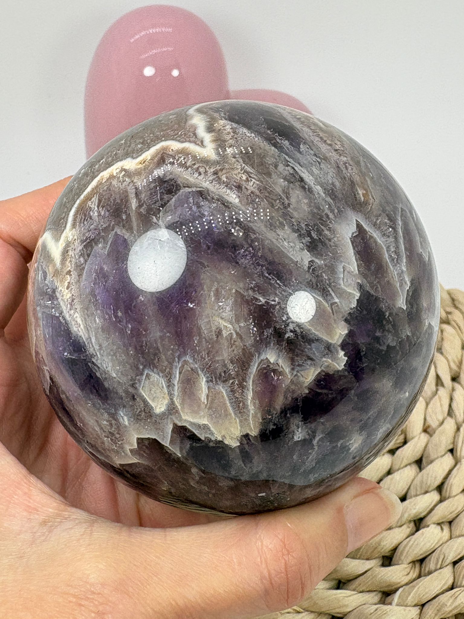 Esfera de amatista africana enhidro