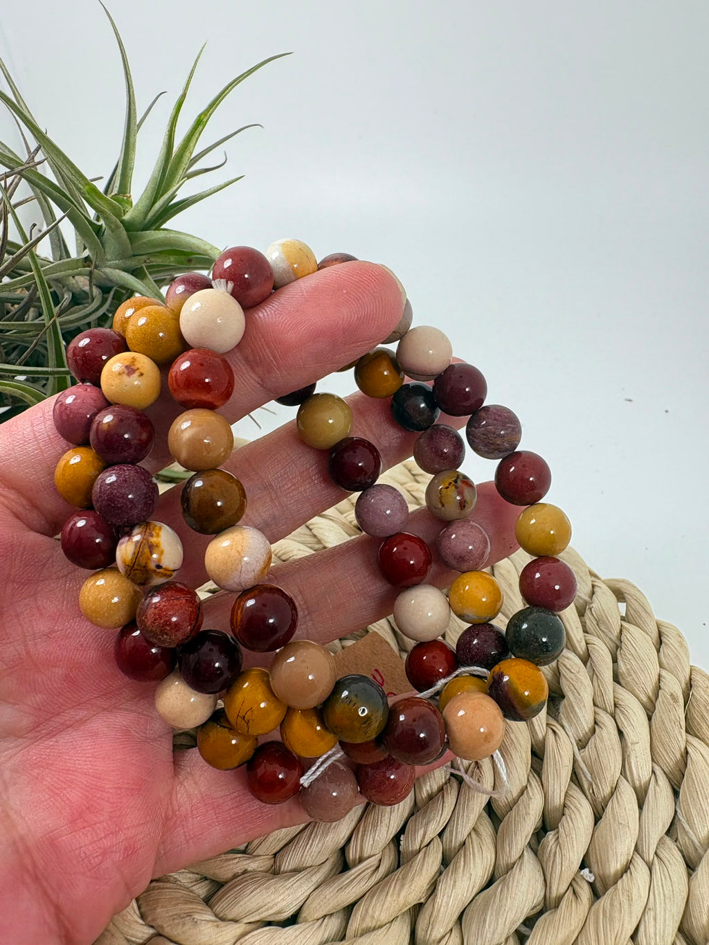 Pulsera de mokaita de 8mm