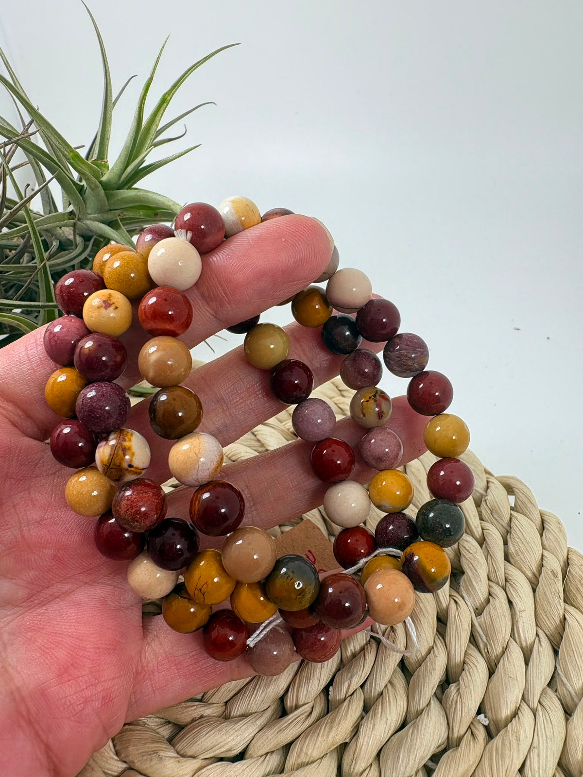 Pulsera de mokaita de 8mm