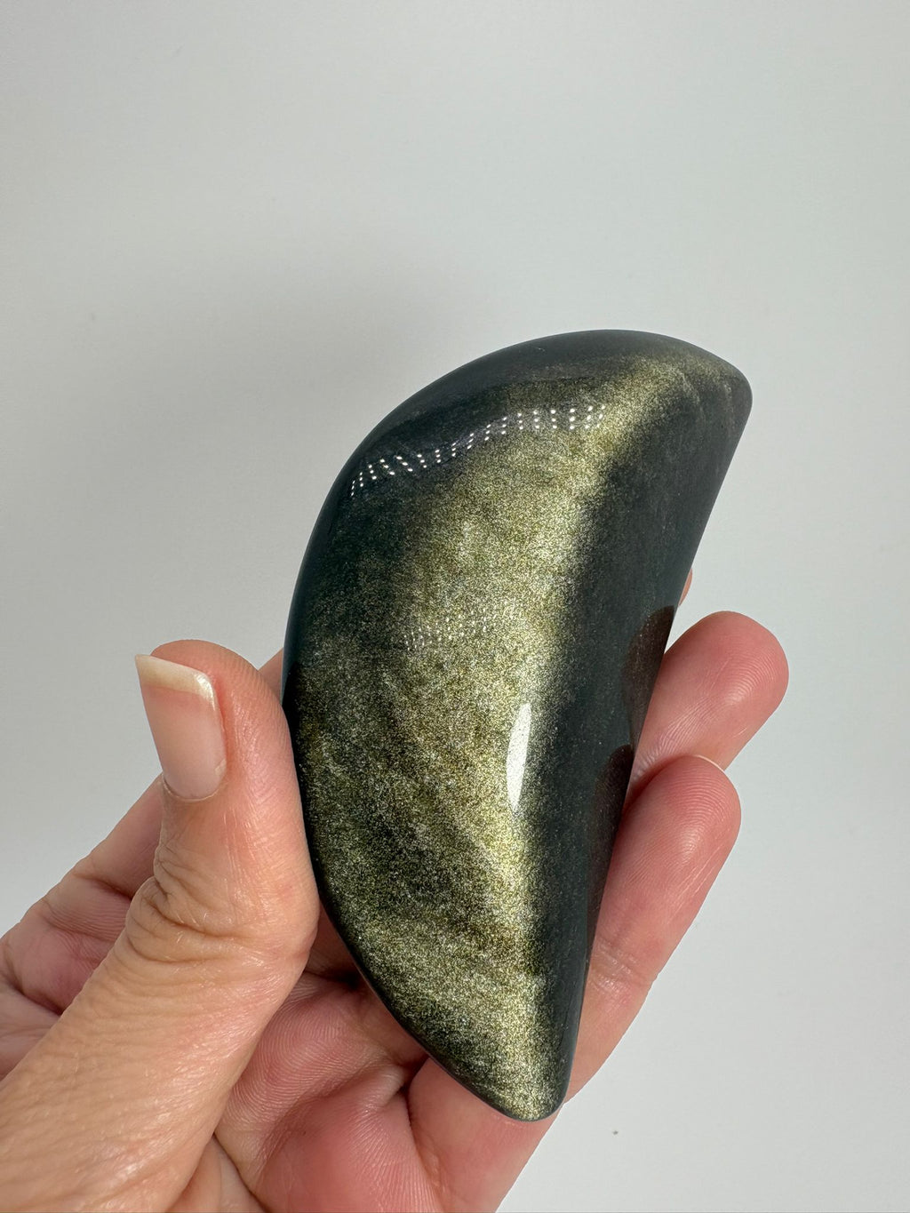 Obsidiana dorada pulida